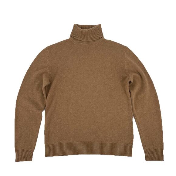Ralph Lauren Purple Label Men's Cashmere Turtleneck Cashmere Sweater Tan Brown L - Picture 2 of 8